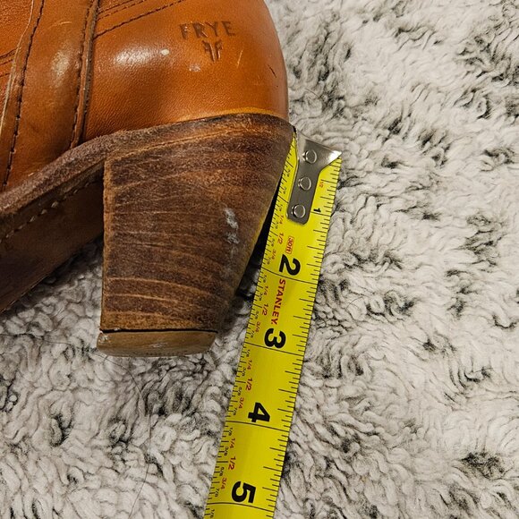 Vintage Frye Women's Brown Cowgirl Boots Size 5 - Picture 8 of 11